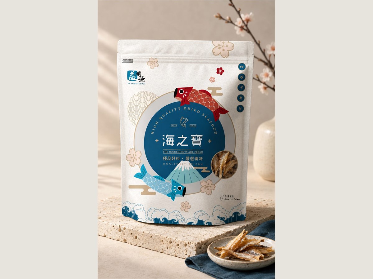 海之寶海味包裝，高級海味產品的立袋包裝