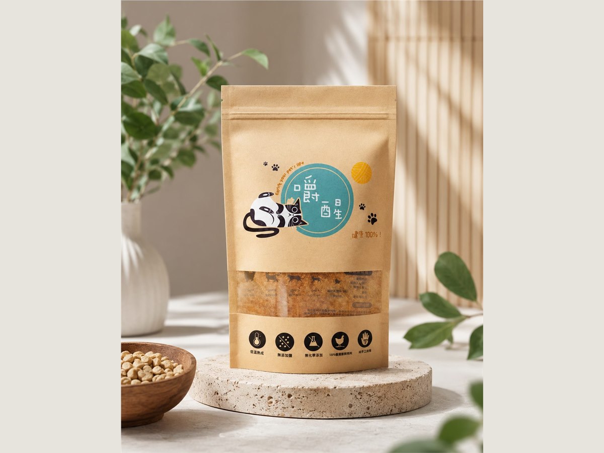 寵物零食包裝，寵物食品立袋包裝與商品視覺